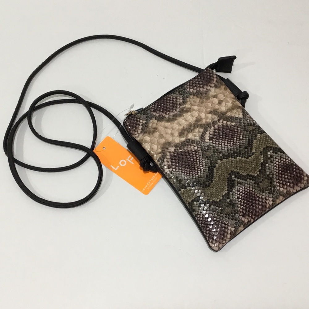 LOF Snake Skin Print Crossbody Bag Love of Fashion